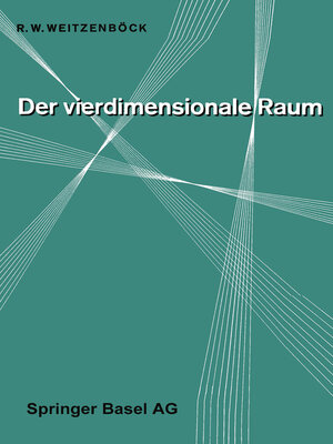 cover image of Der Vierdimensionale Raum